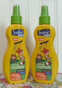 2 Suave Kids Light Hold Hairspray 7 Oz Ea Swingin Coconut Hair