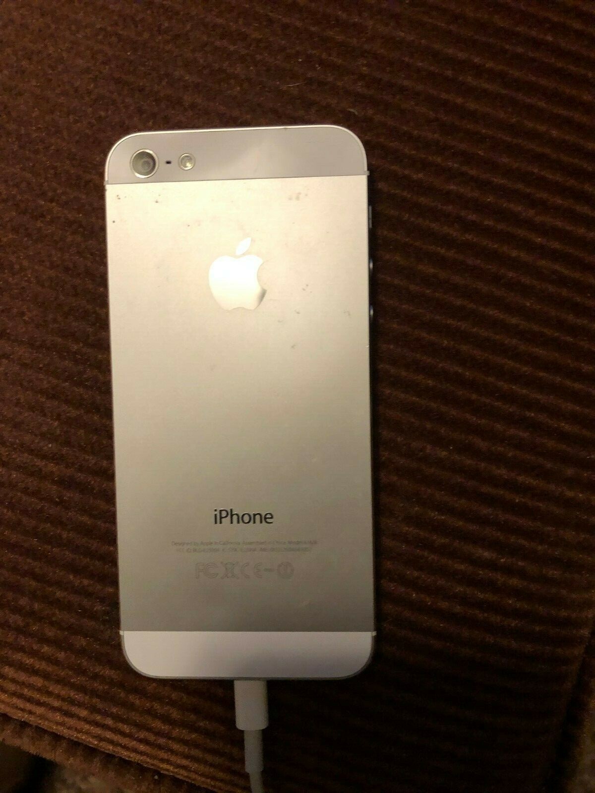 Apple IPhone 5 Model A1428 16gWhite Front Silver Back eBay