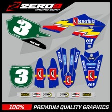 KIT GRAFICA MX PERSONALIZZATA: YAMAHA YZ YZF 125 - 450 MOTOCROSS - CHESTERFIELD BLU