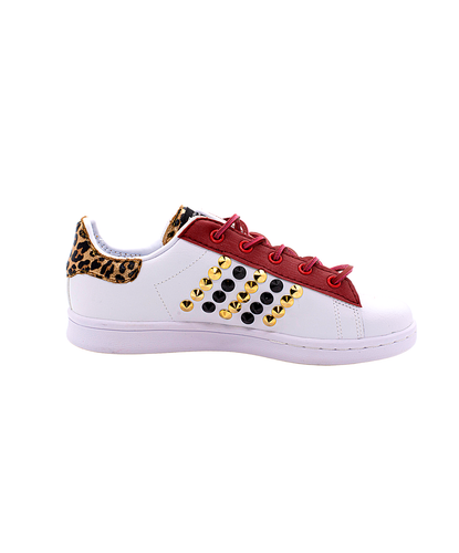EticaEstetica Custom Sneaker Adidas Stan Smith Bianca Donna Borchie e  Scritta | eBay