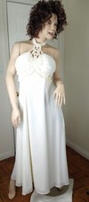 BRUNNELLA WEDDING EVENING PROM DRESS OFF-WHITE SIZE MEDIUM