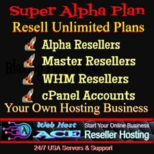 Hosting SUPER Alpha Reseller GO Pro Pack WHMCS Software WordPress Host Website +