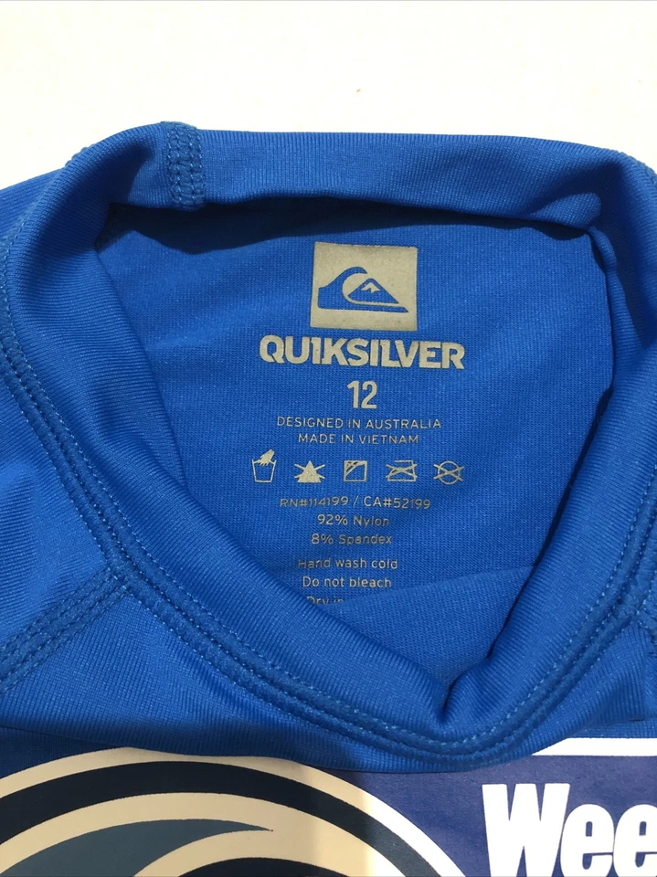 Camisa de natación Quiksilver Surf Groms Rashie Surfing Australia Foto 4 de 4