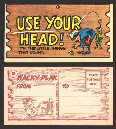Wacky Plaks 1959 Topps Vintage Trading Cards You Pick Singles #1-88 - Picture 97 of 104