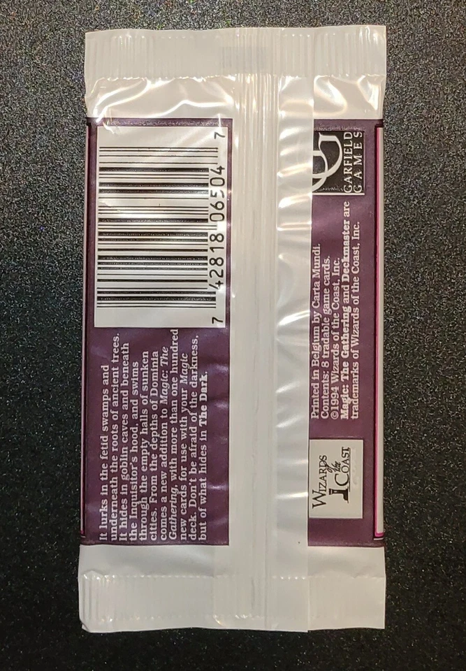 MTG MAGIC THE GATHERING THE DARK BOOSTER PACK 1994 SEALED FREE U.S. SHIPPING - Image 2 of 4