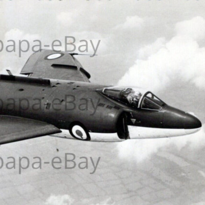 1960s RPPC Supermarine Scimitar Naval Strike Aircraft Royal Navy Fleet Postcard