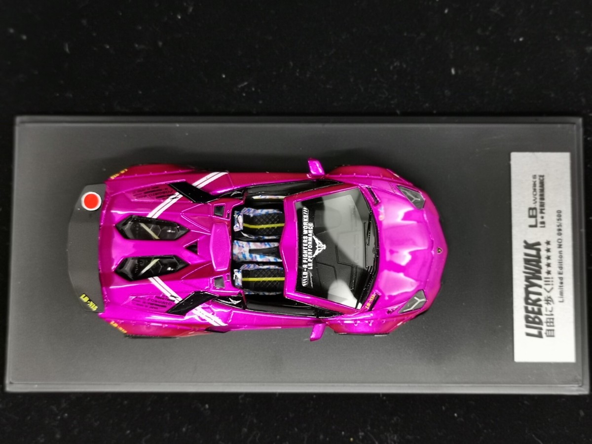 ミニカー LBWK LP700-4 Pink PGM 1:64 Pink LBWK Aventador LP700-4 Sports Model Diecast