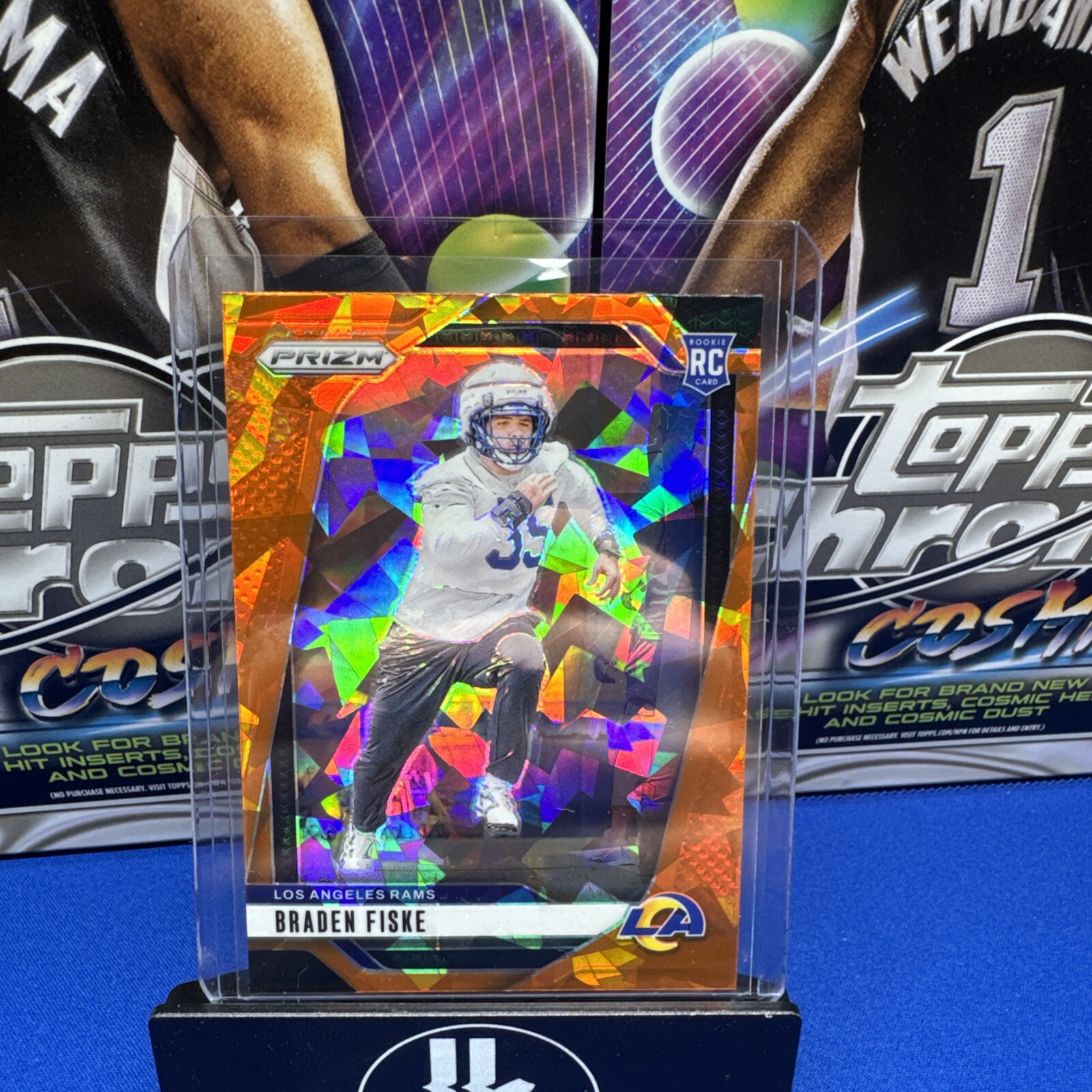 2024 Panini Prizm - Rookies Orange Ice Prizm #310 Braden Fiske (RC)