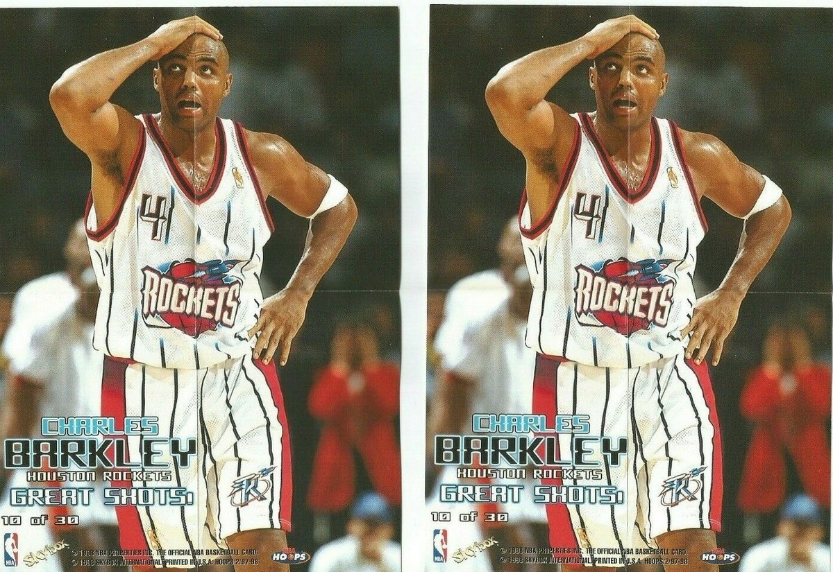 TWO (2) CHARLES BARKLEY (Houston Rockets)1998 SKYBOX NBA HOOPS