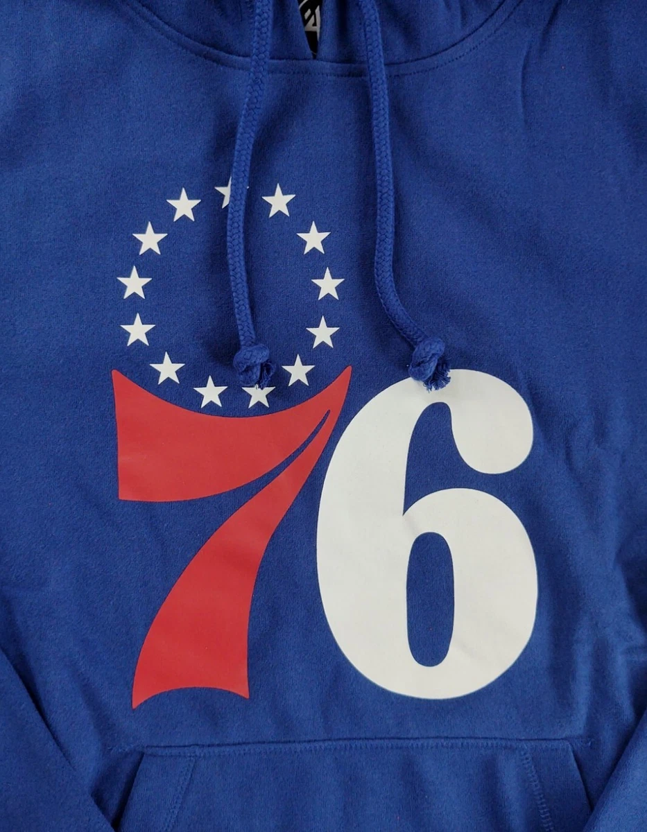 Philadelphia 76ers hoodie 47 Brand sixers NBA Pullover Sweatshirt hood new blue