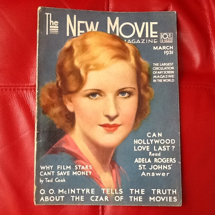 1931 New Movie Hughes Beery Crawford Menjou Will Hays Davies Ayres Gossip Movies