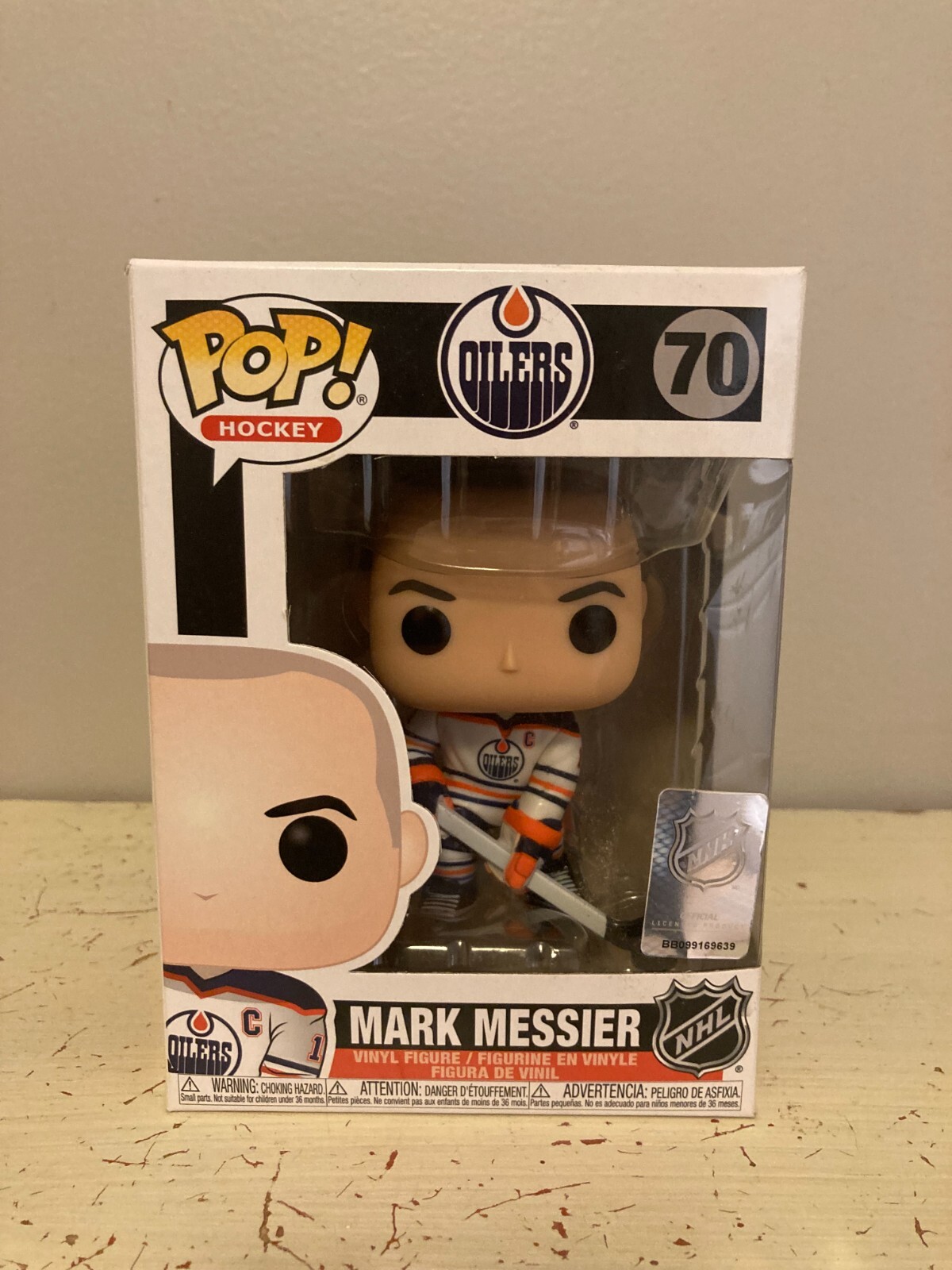 Nhl Mark Messier Edmonton Oilers White Jersey Funko Pop Hockey#70