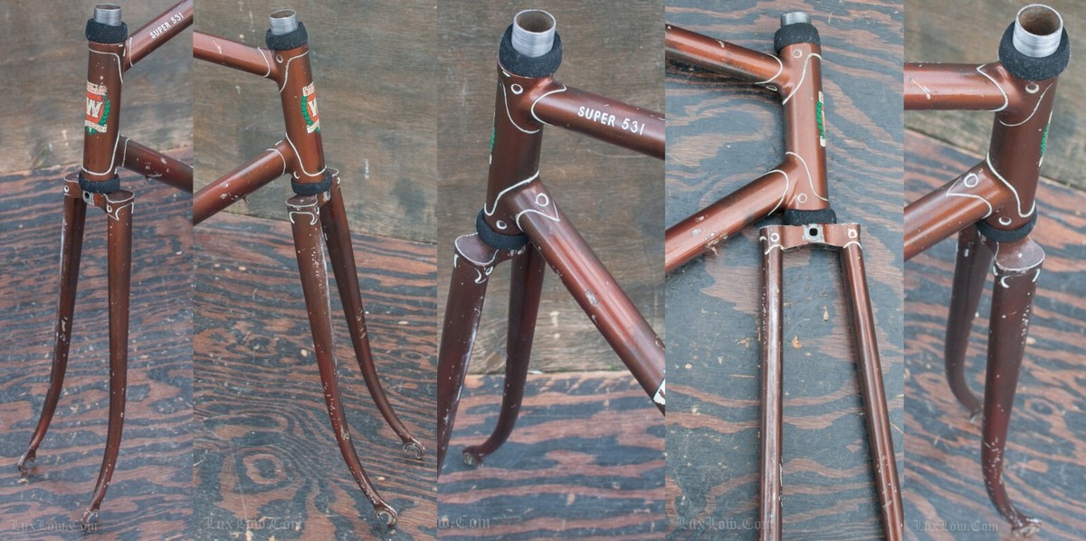 Vintage Witcomb Super 531 Road Bike FRAME FORK Reynolds Steel