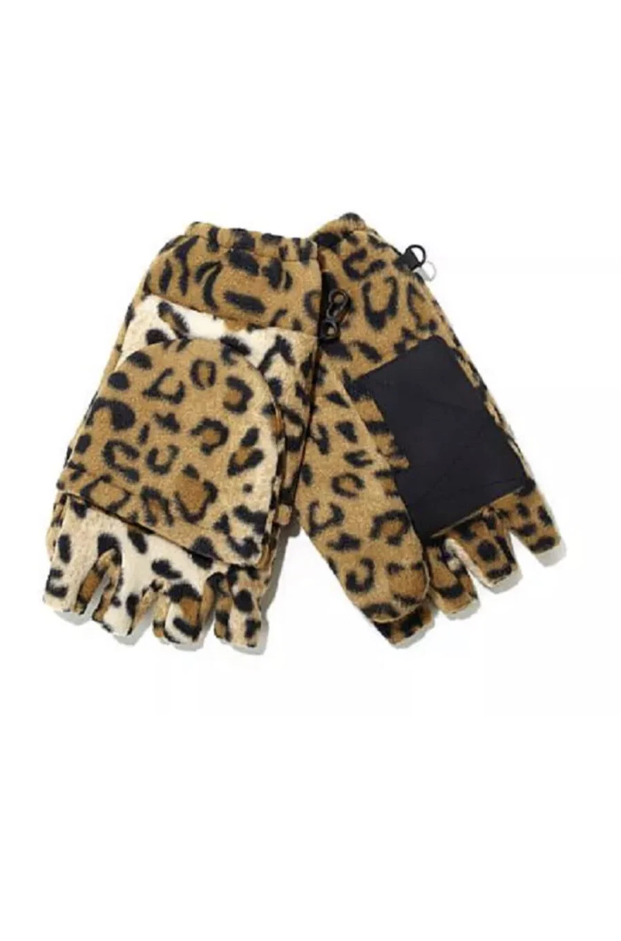 Polarex Hot Headz Fleece Glomitts, Leopard