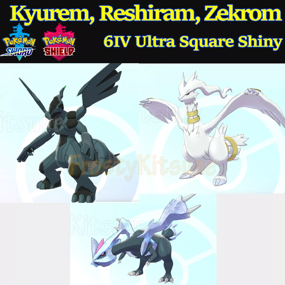 What Will Shiny Reshiram, Zekrom, and Kyurem Look Like In Pokemon GO