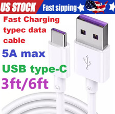 USB Type C Data Cable 5A Fast Charging USB-A to USB-C Charger lot Cord For Phone