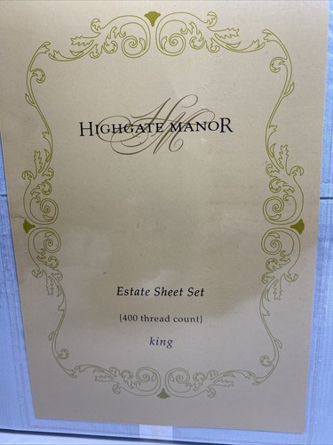 Highgate Manor 400 Thread Count Cotton King Sheet Set - Picture 2 of 5