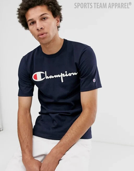 Champion Men's Jersey T-Shirt Classic Fit with Script Logo
