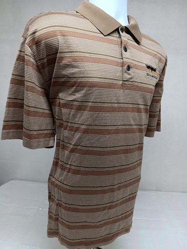 CAMISA POLO DE GOLF ASHWORTH PARA HOMBRE XL MARRÓN A RAYAS MANGA CORTA RAVEN S MOUNTAIN - Imagen 7 de 15