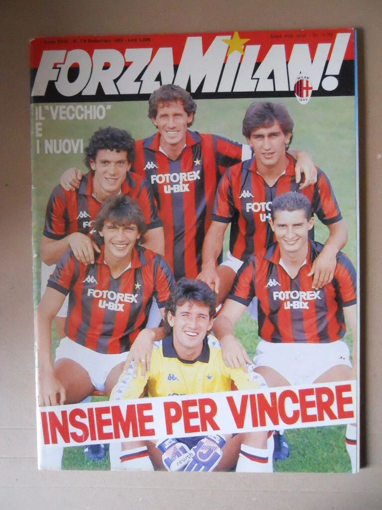 RIVISTA FORZA MILAN ANNO XXV N 12 DICEMBRE 1993 CON POSTER DE NAPOLI