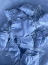40 PCS White Face Masks Brand New Made In USA 100 Durable Polyester Fabric