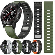 Magnetic Silicone Band Strap For Garmin Fenix 8/E/7X/7 6X/6 Pro 3 HR/5/5X Plus