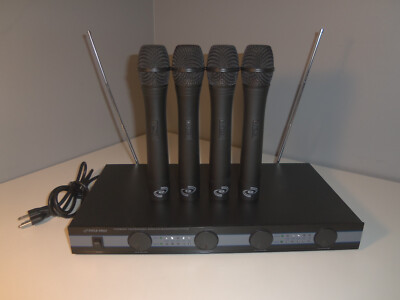 PYLE Pro PDWM5000 Wireless 4 Microphone System Transmitter - Quadruple Channel