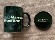 GEC Marconi Hazeltine Coffee Mug Cup with Coaster Lid Ceramic
