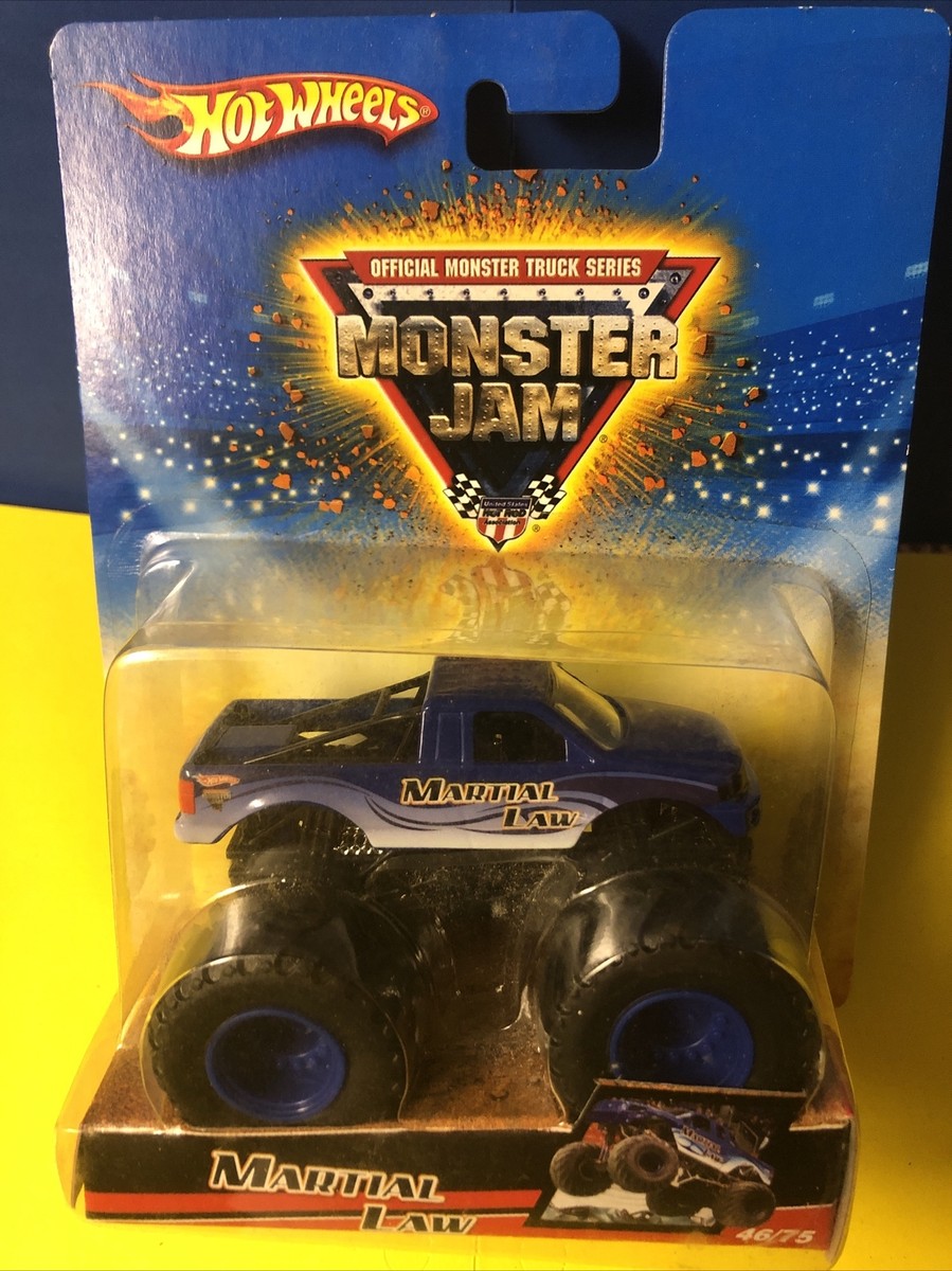 2009 HOT WHEELS MONSTER JAM 1/64 MARTIAL LAW TRUCK #46/75 NICE
