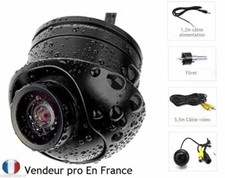 Mini 360° caméra de recul  auto voiture Caravane Remorque avant arrière côté CCD