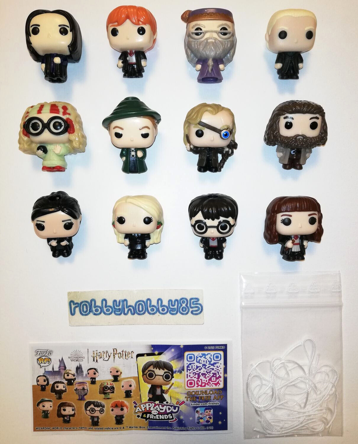 HARRY POTTER FUNKO POP COMPLETE SET 12 FIGURES KINDER JOY SURPRISE EGG TOYS 2023