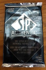 1997 Upper Deck SP Authentic Football Premier Edition Pack Walter Jones Rookie?