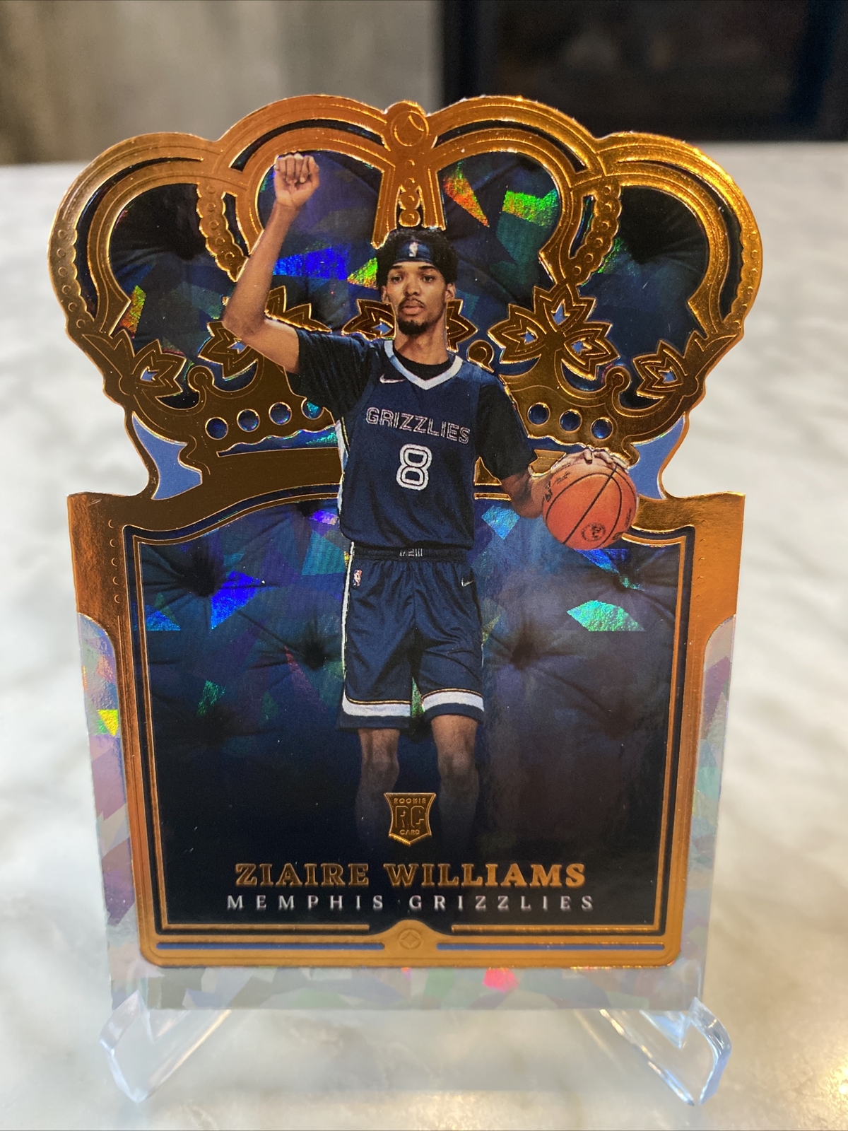 2021-22 Panini Crown Royale ZIAIRE WILLIAMS RC ROOKIE #51 ORANGE ICE CRYSTALS SP