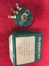 WIRE WOUND A58-750 OHM PICK A SHAFT 3-4 WATT 155-93 CLAROSTAT  NOS