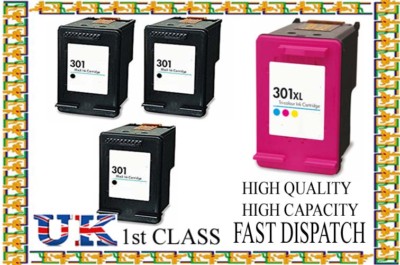 Sunnieink 301 Black Ink Cartridge, 301 Ink Cartridges Remanufactured