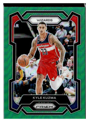 2023-24 Panini Prizm #25 Kyle Kuzma Gereen Prizm Washington Wizards