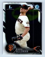 2016 Bowman Chrome Draft Justin Alleman San Francisco Giants #BDC-71