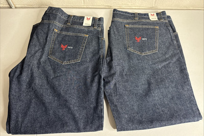 Men's Lot Of 2 DRIFIRE Cat 2 Cat2 FR Dark Denim Jeans 48x30 USA - NWT
