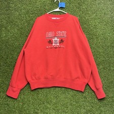 Ohio State Buckeyes Sweatshirt Mens XL OSU Made in USA Sportswear 90s Vintage