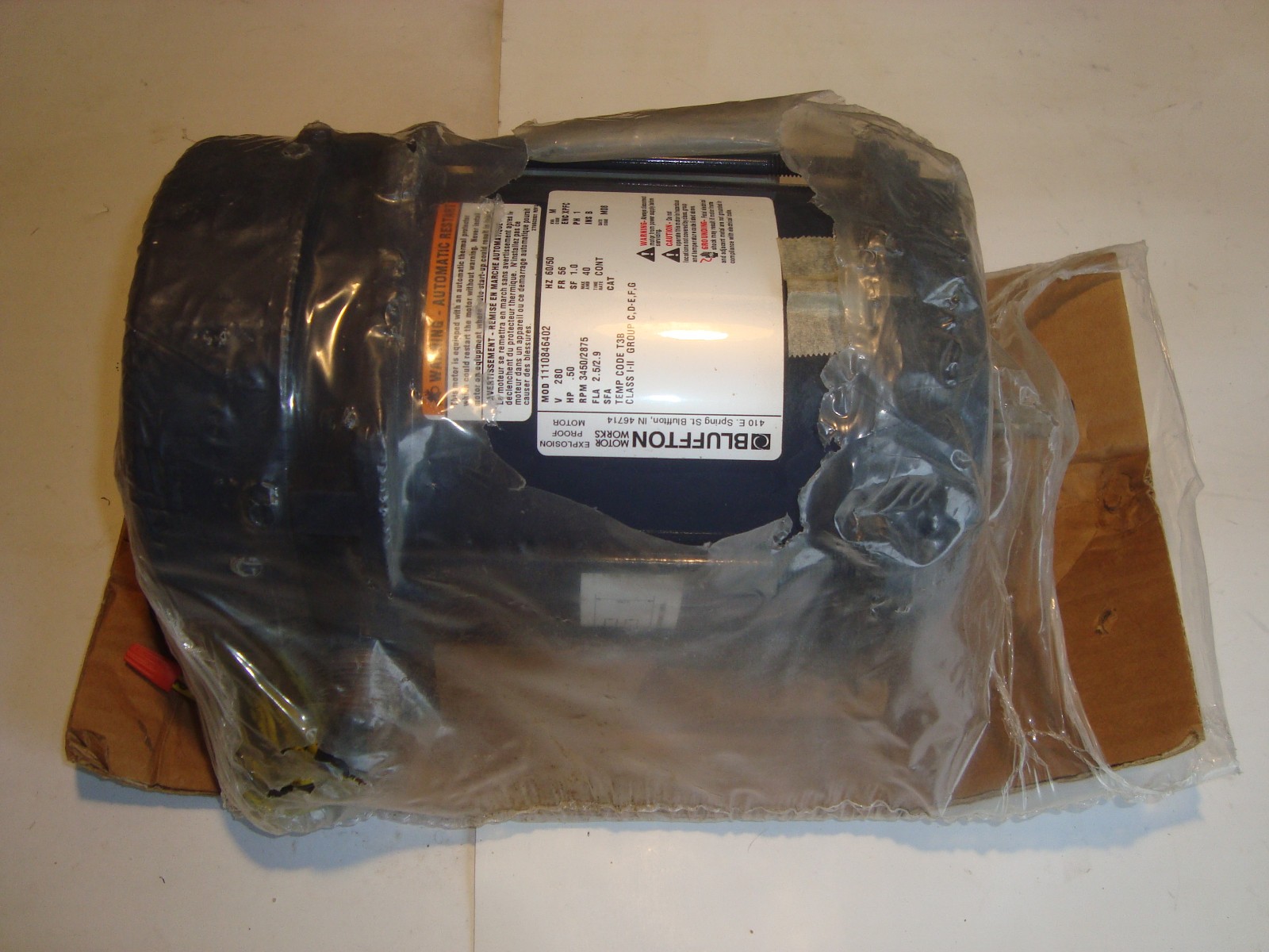 New Bluffton Electric Motor M1110846402 explosion proof Electric Motor