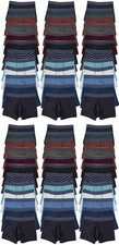 72 Pack of Mens Boxer Briefs Underwear Bulk, 100 Cotton, Soft, Comfortable