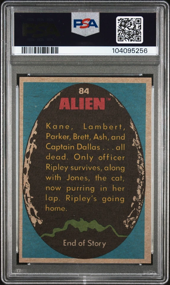 1979 Topps Alien #84 Ripley -The Survivor PSA 6 EX-MT - Image 2 of 2