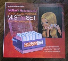 Brother - Mademoiselle Hot Rollers - Model 340 w/ Pins - Purple Vintage New