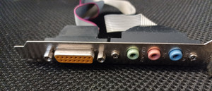 Vintage GAME AND SOUND PORT COMBO ADD ON FOR MOTHERBOARDS WITH 25PIN CONNECTORS