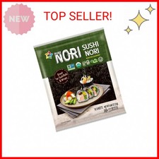 KIMNORI Sushi Nori Seaweed Sheets   10 Full Size USDA Organic Yaki Roasted Rolls