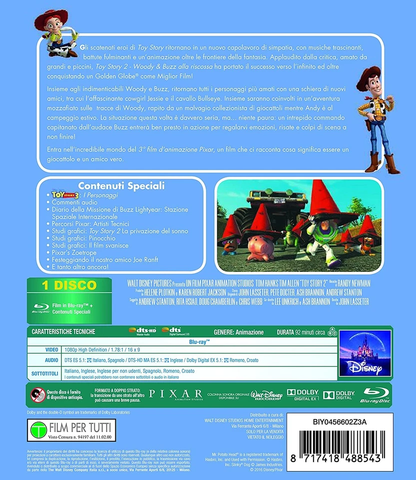 Toy Story 2 ( Special Pack ) (Blu-ray) Cartoni Animati Brannon (UK IMPORT) - Image 2 of 3