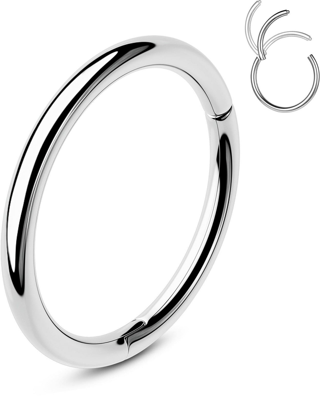 Piercing helix anti irritation en acier chirurgical 16G contre les rougeurs du cartilage
