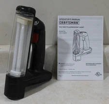 TESTED Video Craftsman C3 19.2v Volt Fluorescent Flashlight Worklight 315.114073