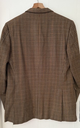 Abrigo deportivo de lana pata de gallo Burberry London Bond Street 42L chaqueta blazer EE. UU. - Imagen 2 de 6