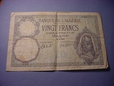 Algeria 20 Francs 1941 #100132